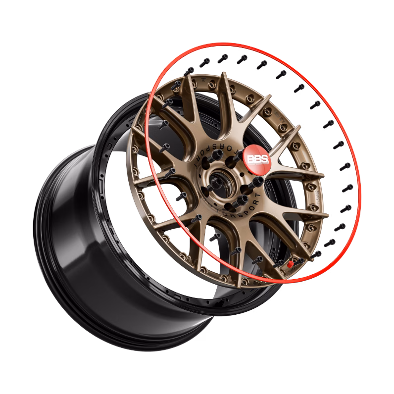 BBS CH-R II Unlimited Mehrteilfelge in Bronze mit verschraubtem Felgenbett