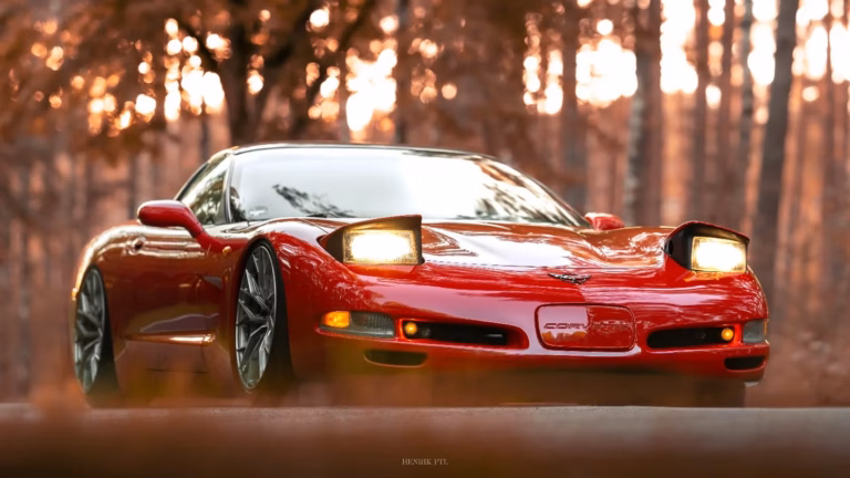 Corvette C5 rot mit PRAZIS